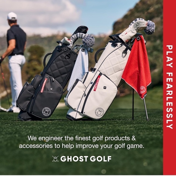 Ghost Golf Red Magnetic Golf Towel New Condition 18” x 18” - Picture 6 of 7